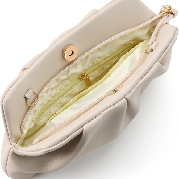 Stylish Women's Pleated Clutch Purse with Detachable Chain - Perfect for Events - Picture 5 of 5